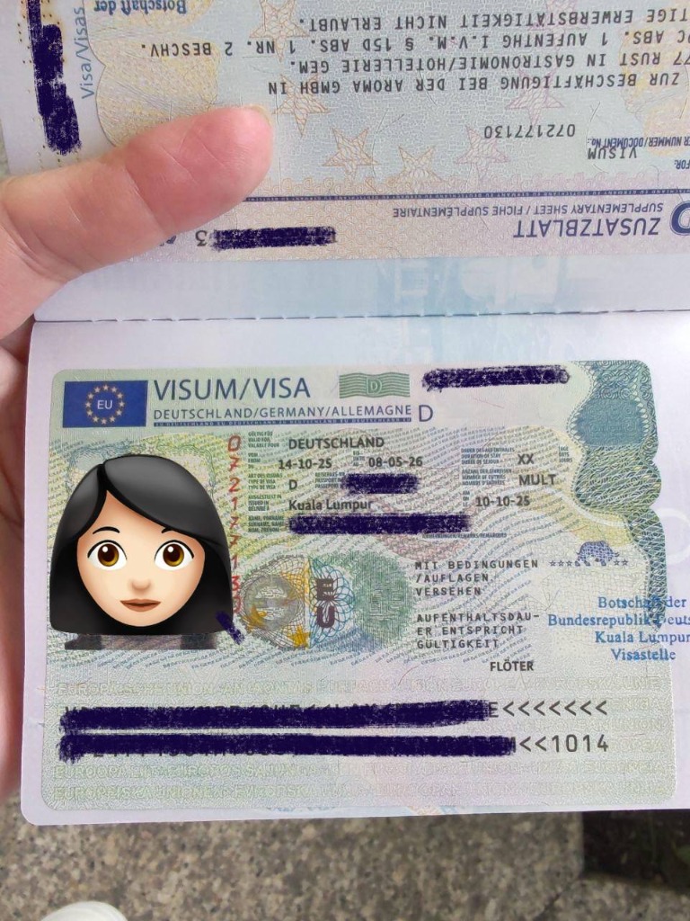 Germany Work Visa D Example